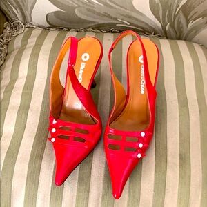 Vaneli Bold Red Slingback Heels